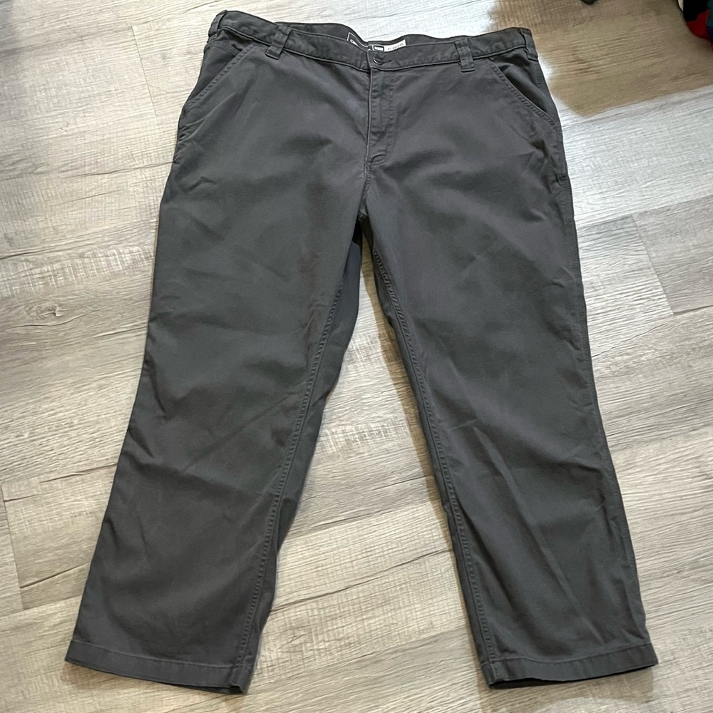 Carhartt Men's Rugged Flex Relaxed Fit Canvas Work Pants Size 42 Gray